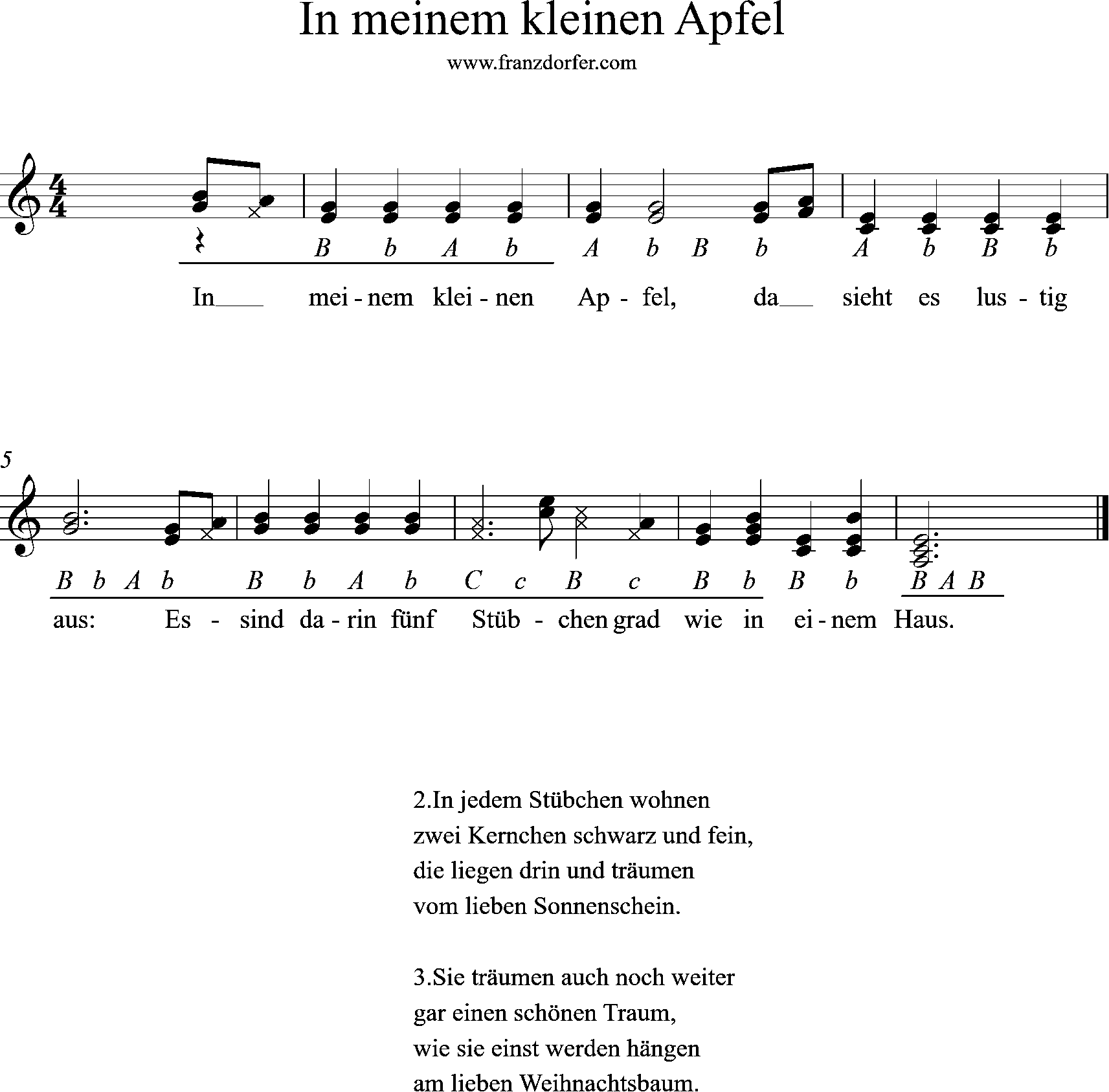 quetschn, Steirische lernen - In meinem kleinen Apfel